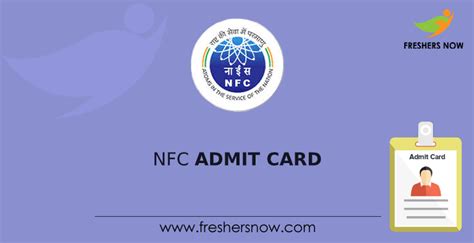 nfc online admit card|nfc hyderabad exam.